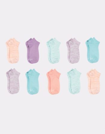 Hanes Comfort Soft Girls' No Show Socks, 10-Pairs #GCSN10