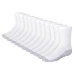 Hanes Double Tough Boys' Cushion Crew Socks, 12-Pairs #BRLC12