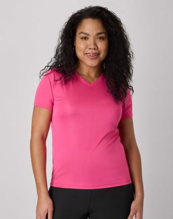 Hanes Sport Cool DRI Women's Performance V-Neck T-Shirt #O483V