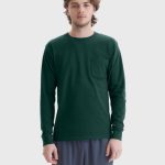 Hanes Authentic Men's Long Sleeve Pocket T-Shirt #5596