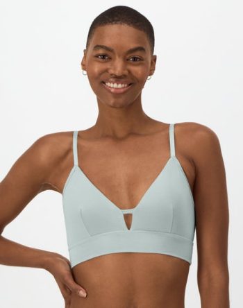 Hanes Originals Women's SuperSoft Longline Triangle Bralette #MHO110