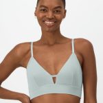 Hanes Originals Women's SuperSoft Longline Triangle Bralette #MHO110
