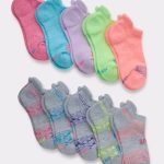 Hanes Comfort Fit Girls' Heel Shield Socks, 10-Pairs #GCFHEG