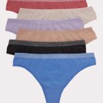 Hanes Comfort Flex Fit Women's Seamless Thong Underwear, 6-Pack #CF46P6