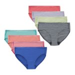 Hanes Pure Comfort Girls' Microfiber Hipster Underwear, 8-Pack #GUPSYH