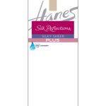 Hanes Silk Reflections Knee Highs, Enhanced Toe, 2-Pack (Plus Size) #Q00P19