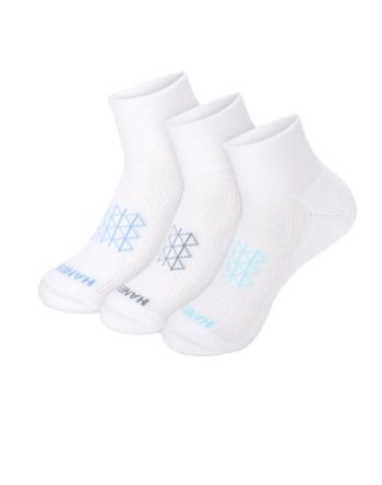 Hanes Absolute Run Women's Ankle  Socks, 3-Pairs #HWAPA3