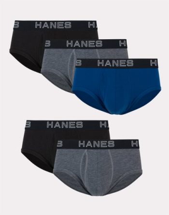 Hanes Ultimate Comfort Flex Fit Total Support Pouch Men's Brief Underwear, 5-Pack #UFSBE5