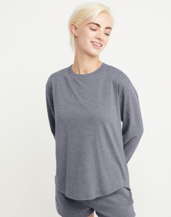 Hanes Originals Tri-Blend Women's Long Sleeve T-Shirt, Relaxed Fit #WHT619