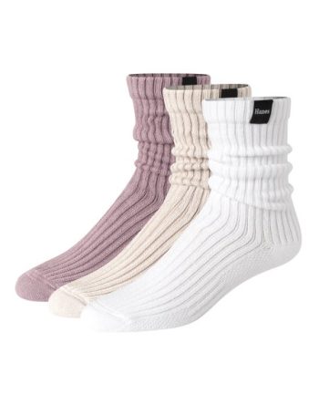 Hanes Originals Men's SuperSoft Slouch Crew Socks, 3-Pairs #HM2G83