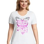 Hanes Just My Size Women's Graphic T-Shirt, Bedecked Butterfly (Plus Size) #GTJ181??Y07188