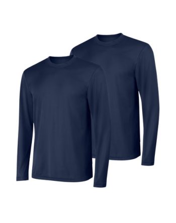 Hanes Sport Cool DRI Men's Performance Long Sleeve T-Shirt, Value 2-Pack #O482L