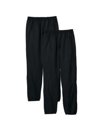 Hanes EcoSmart Men's Fleece Sweatpants, Value 2-Pack, 32 #A650