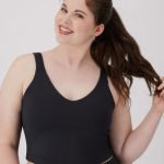 Hanes Moves Women's V-Neck Crop Bralette, Light Support #MHM004