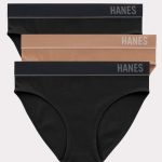 Hanes Originals Women's Seamless Rib Bikini Underwear, 3-Pack #MHBP12