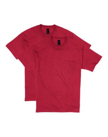 Hanes Beefy-T Unisex Pocket T-Shirt, Value 2-Pack #XP90
