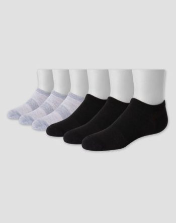 Hanes Boys' Performance Super No Show Socks, X-Temp, 6-Pairs #BXTSN6