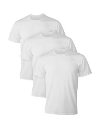 Hanes Men's Mesh White Undershirt Pack, X-Temp, 3-Pack #XTMWC3