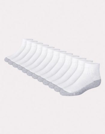 Hanes Double Tough Boys' Cushion Ankle Socks, 12-Pairs #BRLA12