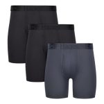 Hanes Originals Ultimate Men's SuperSoft Boxer Brief Underwear, Total Support Pouch, Black, 3-Pack #UOSBA3
