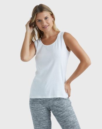 Hanes Women's Mini-Ribbed Cotton Tank #O9341