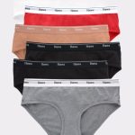 Hanes Originals Women's Hipster Underwear, Breathable Stretch Cotton, 6-Pack #OC41AS