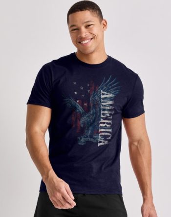 Hanes Men's Eagle America Graphic Tee #GT49????Y06043
