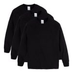 Hanes Boys' Long Sleeve T-Shirt, 3-Pack #O5546