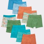 Hanes Toddler Boys' Pure Comfort Cotton Boxer Brief Underwear, Assorted, 10-Pack #TBPUBB