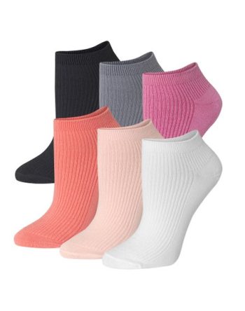 Hanes Originals Women's SuperSoft No Show Socks, Extended Sizes, 6-Pairs #HWSN6P