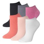Hanes Originals Women's SuperSoft No Show Socks, Extended Sizes, 6-Pairs #HWSN6P