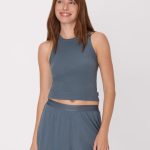 Hanes Originals Women's Supersoft Comfywear Rib Racerback Crop Tank #HLW216