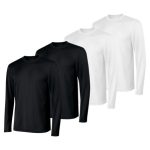 Hanes Sport Cool DRI Men's Performance Long Sleeve T-Shirt, Value 4-Pack #O482L4