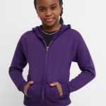 Hanes EcoSmart Girls' Full-Zip Hoodie #OK270