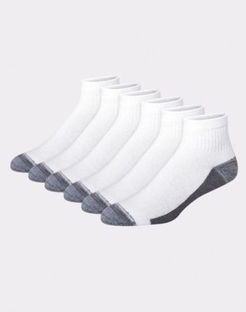 Hanes Ultimate Men's Ultra Cushion Ankle Socks, 6-Pairs #ULC166