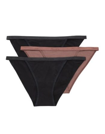 Hanes Originals Women's SuperSoft String Bikini Underwear, 3-Pack #OB45AS