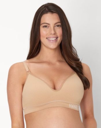 Hanes Maternity Women's Rib Nursing Bralette #MAT004