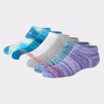 Hanes Originals Girls' No Show Socks, Moisture-Wicking, 6-Pairs #GOGRN6