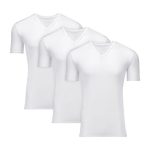 Hanes Moves Ultimate Men's Breathable V-neck T-Shirt, X-Temp, White, 3-Pack #UM2VW3