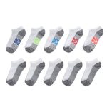 Hanes Ultimate Double Tough Boys' No Show Socks, 10-Pairs #HBUDN0