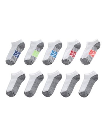 Hanes Ultimate Double Tough Boys' No Show Socks, 10-Pairs #HBUDN0