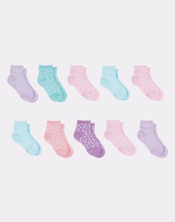Hanes Comfort Soft Girls' Ankle Socks, 10-Pairs #GCSA10