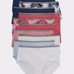 Hanes Women's Breathable Stretch Cotton Brief Underwear, 10-Pack #CS40AS