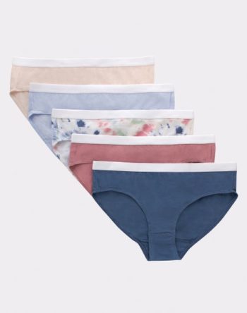 Hanes Originals Girls' Tween Hipster Underwear, Fashion Assorted, 5-Pack #GOGNH2