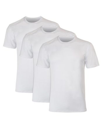 Hanes Moves Ultimate Men's Breathable Mesh Crewneck T-Shirt, X-Temp, White, 3-Pack #UM2CW3