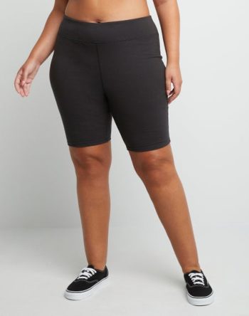 Hanes Just My Size Women's Stretch Jersey Bike Shorts, 9 (Plus Size) #OJ251