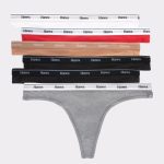 Hanes Originals Women's Thong Underwear, Breathable Stretch Cotton, 6-Pack #OC46AS
