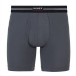 Hanes Perfect Flex Men's Boxer Brief Underwear, Lightweight & Breathable, Grey, 1-Pack #UJBBB1