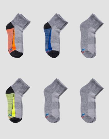 Hanes Boys' Performance Ankle Socks, X-Temp, 6-Pairs #BXTAK6