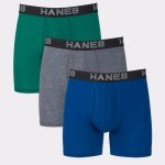 Hanes Ultimate Total Support Pouch Big Men's Boxer Brief Underwear, Assorted, 3-Pack (Big & Tall Sizes) #UFSBS3